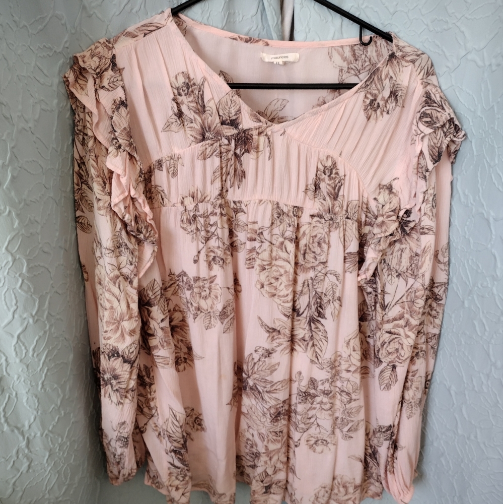 Flowery dress shirt
